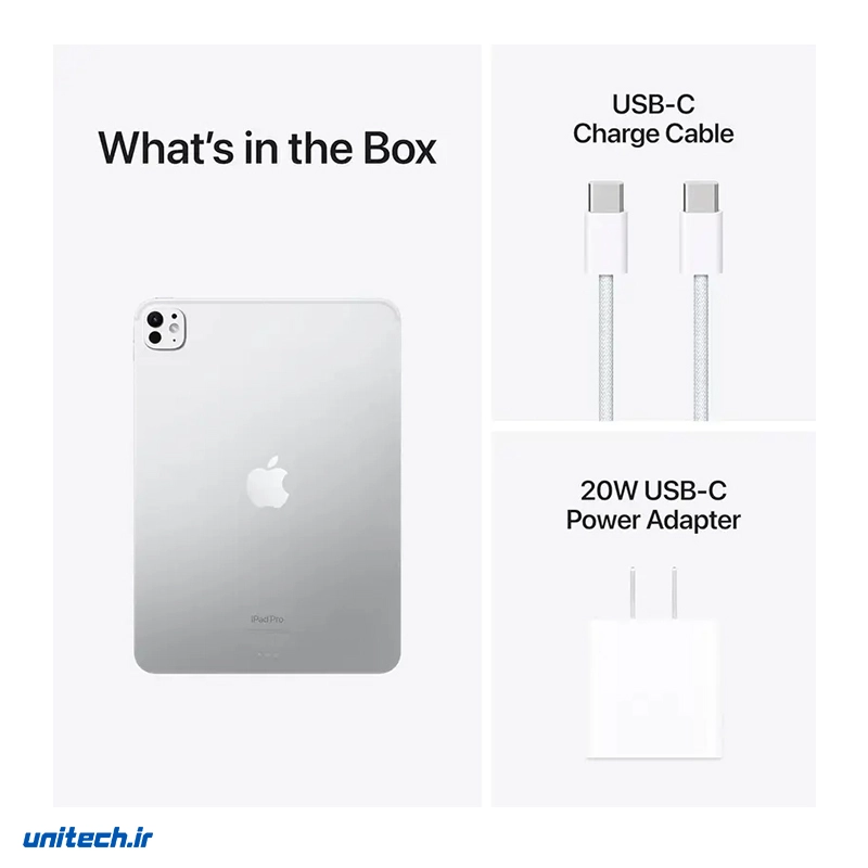 تبلت 13 اینچ اپل مدل iPad Pro 2024 M4 eSIM ظرفیت 512 گیگابایت و رم 8 گیگابایت5